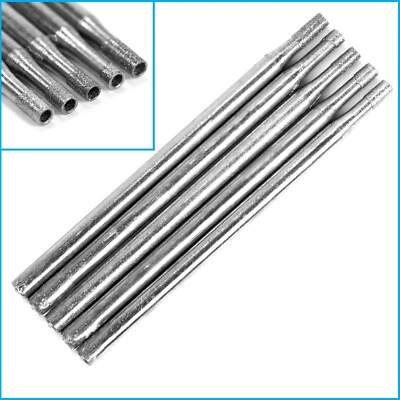 5pcs 1.5mm Cylinder Headed Diamond Mount Tipped Rotary Grinding Drill Bit 2.35mm