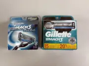 GILLETTE MACH 3 AND MACH 3 TURBO RAZOR BLADES (23 CARTRIDGES)