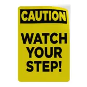 Vertical Vinyl Stickers Caution Watch Your Step A Hazard Sign Safety Sign Label