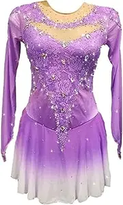 [Zagitova] Long Sleeved Figure Skating Dress Rhythmic Competition Artistic Costumes Team Competition Uniform