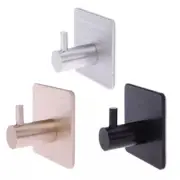 Stainless Steel Wall Hook Self Adhesive Wall Coat Rack Key Holder Rack Towel Hoo