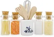 Odoria 1/12 Scale Dolls House Miniature Kitchen Utensils and Spice Jars Dollhouse Accessories