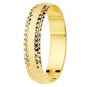 Engagement Gold 18k 750 Mls. Stretch Marks And Estrellas. 4 MM Measure 23
