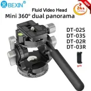 BEXIN DT-02R 02S 03R 03S Light Weight Fluid Video Head 360° Tripod Ball Head