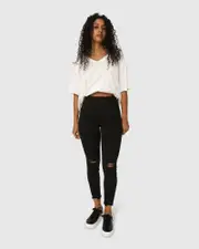 [Belle & Bloom] Skinny Dip Jeans - Black XS