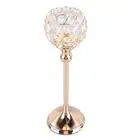 AU Gold Crystal Candle Holder Hollow Minimalist Exquisite Crystal Candlestick