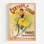 Centaur Cycles Tichon (France) Bicycle 1898 Retro Vintage Poster Print