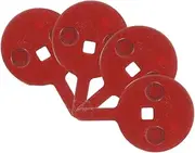 4pcs Brake Pads Disc Brakes Bike Break Pads Practical Cycling Brake Block Bike Disc Brake Pad Bicycle Disc Brake Cycling Disc Bike Pad Disk Brakes for Bike Red Metal