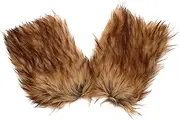 [WRITWAA] Viking Leg Warmers Cover Faux Fur Leg Cuff Men's Fluffy Boots Medieval Cosplay