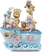 Fenghejp Carousel Music Box Pirate Ship Pirate Ship Bear Bear Music Box to Send Girls Children's Day Birthday Gift