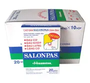 Salonpas Pain Relief Patch 10 Packs 200 Patches Exp 11/2026