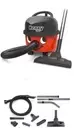 Numatic HVR200A Henry Hi Power Canister Vacuum Cleaner Red with Auto Save Techno