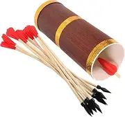BESPORTBLE Touhu Game Props Outdoor Toys Kit Outdoor Play Toss Pot and Arrows Throwing Arrow and Pot Toss Pot and Arrow Toy Pot Throwing Arrows Funny Toss Game Party Favor Wood