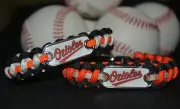 Baltimore Orioles Paracord Bracelet w/ MLB Dog Tag and Metal Buckle. AWESOME!!!