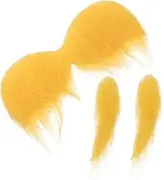 Complete Fake Beard Eyebrows Kit Stick-on Mustaches Easy to Wear for Halloween Festivals and Gatherings