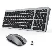 LeadsaiL Wireless Keyboard and Mouse Combo, Wireless USB Mouse and Computer