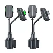 Cup Phone Holder Expandable Base for Phones Gooseneck Mount Interior Accessories