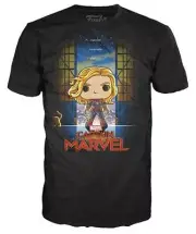 "Higher Further Faster" Captain Marvel, T-Shirt Funko Pop 3X, New in bag