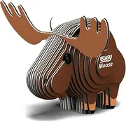 EUGY 042 Moose 3D Puzzle - 24 Piece Eco-Friendly Educational Toy Puzzle for Boys, Girls & Kids Ages 6+