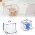 Cotton Swab Holder Q-Tip Dispenser Cotton Swab Storage Box Clear Organizers Sale