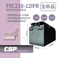 在飛比找蝦皮商城優惠-【YUASA】FXC210-12IFR 儲能深循環型電池 儲