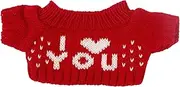 SANRLO Fabric Bear Toy Clothes for 12 Inch Plush Bear Toy Plush Outfit Doll Accessories Sweater Scarf Clothes for Bear Toys