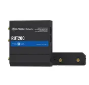 Teltonika RUT200 Industrial Cellular Router, WAN Failover, Compact and Reliable Industrial 4G LTE Router/Firewall, PSU included RUT200024000