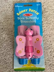 New NIP Melissa & Doug Sunny Patch Bixie Butterfly Toy Binoculars For Kids
