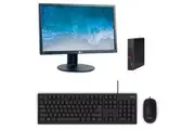 Lenovo ThinkCentre M710q Tiny Bundle Desktop i5-7400T 3.0GHz 16GB RAM 256GB SSD + 24" Monitor | Refurbished