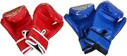 PAMINGONO 2Pairs Boxing Gloves Portable Kickboxing Glove PU Sparring Gloves for Thai Training Gear and Cartoon Design