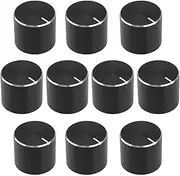 Create idea 10pcs 13mmx15mm Aluminum Potentiometer Knob Rotary Knob Volume Control Knob Suitable for 6mm D-Type Shaft Potentiometer Black