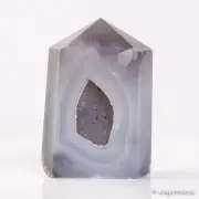 403g96mm Druzy Agate Geode Tower Point Natural Crystal Polished Quartz Healing