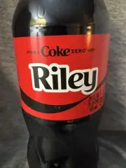 Share a Coke with Riley 2025 Personalized Gift Coca~Cola Bottle 20oz Zero