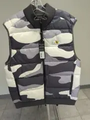 NWT MEN'S GREYSON CAMOSCAPE CODY FULL ZIP VEST, SIZE: L, COLOR: MATTERHORN (M6)