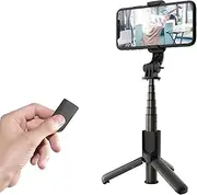 Selfie Stick Tripod | Portable Extendable Selfie Tripod Stand - Aluminum Alloy Phone Holder for Travel, Home, and Camping