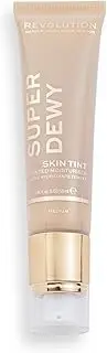 Makeup Revolution Superdewy Tinted Moisturiser, Light Coverage, Dewy Finish, Medium, 55ml