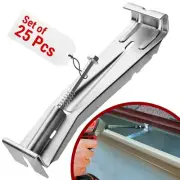25 Pack of 5ʼʼ Gutter Hangers, Light Hangers for Gutters with Pre-Asse