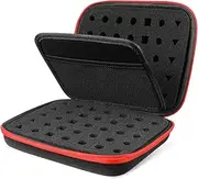 NAMOARLY Table Game Dice Storage Organizer Storage Case Dice Bag Pockets Zipper Case Holder