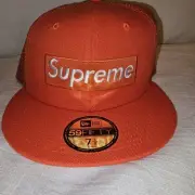 Orange Supreme Hat Mens 7 1/2 Brand NEW