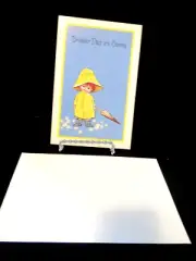 Vintage Unused Boy in Raincoat Get Well #2925