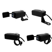 For USB Motorcycle Charger Waterproof Dual USB Change 12V Power Supply Adapter