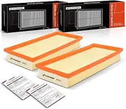 A-Premium 2-PC Engine Air Filter Compatible with Mercedes-Benz S550 2012-2017, SL550 2013-2020, CLS550, E550, GL450, GL550, GLS550, G63 AMG, GLE63 AMG, S63 AMG, & More