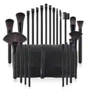 Catzon 22 Pcs Makeup Brushes Blush Fan Eyeshadow Brushes Set with Storage Bag-Black