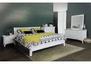 Double Savannah Bed - White