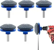 ziyue Lawn Mower Dull Blade Sharpener, 5 Pack Wind Power Blade Sharpener & 1 Balancer, Rotary Knife Sharpener Angle Grinder for Outdoor Garden Patio Fits Most Power Drills