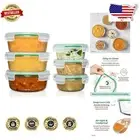 Versatile Glass Meal Prep Containers - Leak-Proof, Stackable & BPA-Free 【6 Pack】