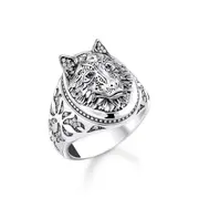 Buy Rebel Wolf signet ring by Thomas Sabo online - THOMAS SABO Australia