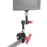 7" Magic Articulating Arm w/1/4" Screw Mount & Super Clamp fr DSLR Monitor/Light