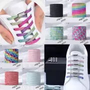 No Tie Shoe Rope Elastic Laces Strings Lazy Easy No-tie Shoelaces Adult Kids ^AU