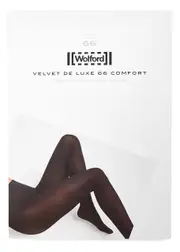Wolford Velvet De Luxe Black 66 Denier Tights - Navy - S S